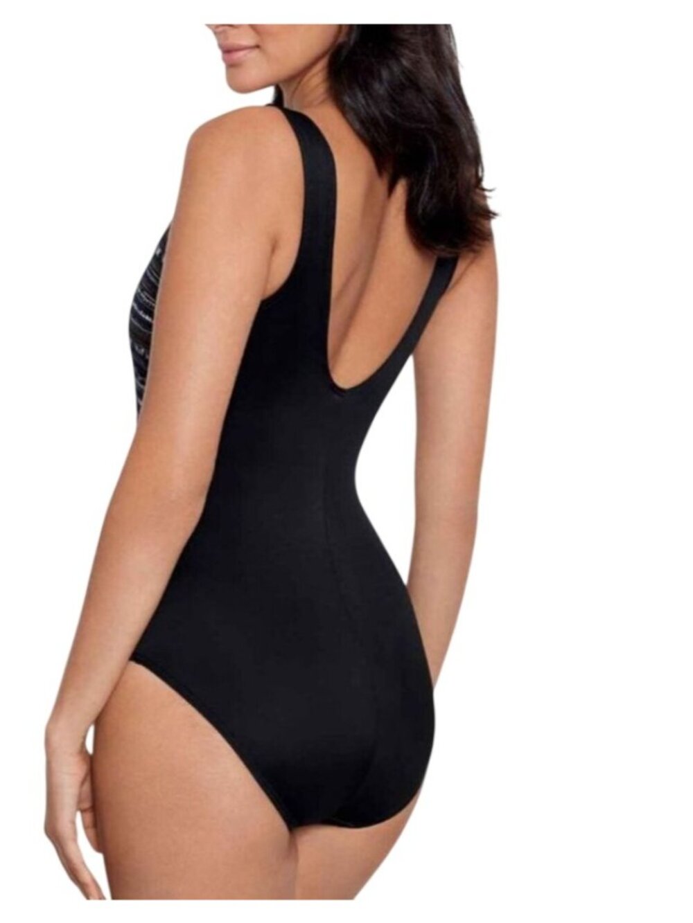 Miraclesuit Women's Size 16W Colorblock Oceanus V-Neck One Piece Swimsuit NWT - Picture 2 of 16